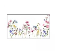 Milageto 2X Calcomanías de Calcomanías de Pared de Flores Salas de Comedor de de Interior Murales de Arte
