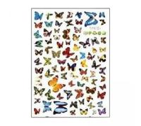 Milageto 2X Pegatinas de Pared con Mariposas, Decoración de Pared, Calcomanías de Mariposas, para Oficina, Guardería