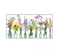 Milageto 2X Ventana de Flores Calcomanías de Pared Arte Decorativo Colorido Instalación Fácil Fácil Decoración del Hogar Decoración del Hogar para Decoración D