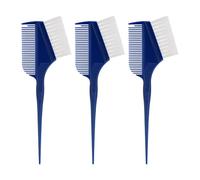 Milageto 3 piezas de cepillos para teñir el cabello, peine para teñir, herramientas para resaltar en el hogar, 2 en 1, herramienta de salón de decoloración