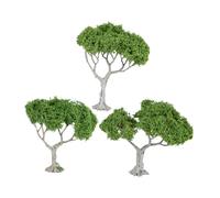 Milageto 3 Piezas Miniatura es Miniatura Diseño Realista Fácil de Colocar para Maquetas de Trenes Y Escenografía Ferroviaria Paisaje DIY, árbol de Hoja Ancha