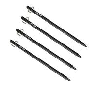 Milageto 4 estacas de aleación de Aluminio para Tienda de campaña con Cabeza en Forma de Gancho, portátiles, para, Viajes, para Patios, sombrillas,