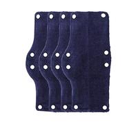 Milageto 4 Piezas Banda Antitranspirante para Casco Banda de Sudor Lavable Algodón Reutilizable Ajustable Absorbe Agua y Sudor Adecuada para Uso Diario Taller, azul oscuro, universal