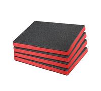 Milageto 4 piezas de revestimiento de espuma para cajón de caja de herramientas, protección, práctico organizador Kaizen recortable para acolchado de caja de