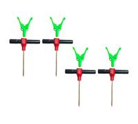 Milageto 4X Estacas para Carpas de Pesca en Hielo, Anclas para refugios, Clavos espirales de Metal Resistentes para Fijar Carpas en Invierno.