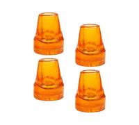 Milageto 4x Puntas de muleta Puntas de bastón Mejoradas Espesadas Antideslizante Reforzado Heavy Duty Muleta Pies Gorra para bastones de senderismo Bastones, Agujero amarillo de 22 mm