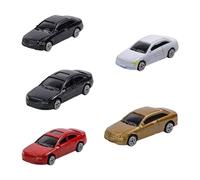 Milageto 5 Coches Miniatura Pintados para Maquetas a Escala 1/87, Accesorios para Trenes Y Ferrocarril.