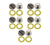 Milageto 5 Juegos de Kit de tapón de Drenaje de Aceite de Unidad Inferior Marina, Tornillo y Junta 79953Q04, fácil de Instalar, Resistente 816610A1 79953,