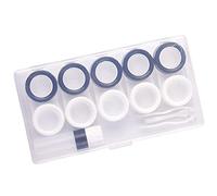 Milageto 5 pares de estuches de, exhibición de doble Color, soporte para viajes, pinzas para exteriores, herramientas, Negro y