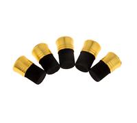 Milageto 5 Piezas Capuchón de Culata para Caña de Pescar Tapón Delantero Protector Final Kit de Reparación en Aluminio Espuma Adecuado para Pesca en, 17mm