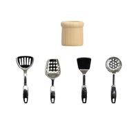 Milageto 5 Piezas de Accesorios de Cocina para casa de muñecas, Juguete de Comida en Miniatura a Escala 1:12, Juego de simulación, minijuego de Utensilios de