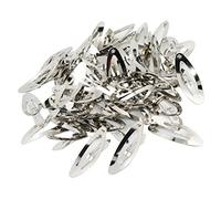 Milageto 50 Piezas Horquilla Pinza Ovalada Broche Metálico Resistente para Manualidades Adecuada para Proyectos DIY Diseño de Cabello, 5cm
