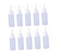 Milageto 5x 10 Piezas Botella Dosificadora de Precisión Punta Fina Dispensador de Líquidos Botellas de Goteo Recargables Material Flexible PE Adecuado