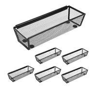 Milageto 6 bandejas organizadoras para cubiertos con cajones, bandeja portátil de malla para utensilios, organizador de cubiertos para el hogar, cocina,