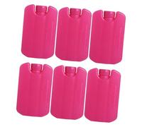 Milageto 6 Bloques de Hielo para Enfriar Bolsas de Hielo, Ligeros, a Prueba de Fugas, ahorran Espacio y se Pueden Volver a congelar para picnics al Libre, Rosa Oscuro