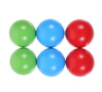 Milageto 6 Bolas de bochas de Madera para Juego Familiar de bochas, de Juegos de al Libre, 4,5 cm para Escuela y césped.