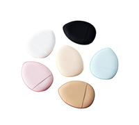 Milageto 6 esponjas de maquillaje para los dedos, para uso en seco y húmedo, para polvos, cremas, correctores, sombras de ojos