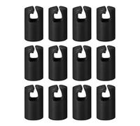 Milageto 6 Piezas Tapas para de Repuestos de Varilla Cubierta Protectora de Polipropileno Accesorios de Reparación Superiores, Negro 12 Piezas