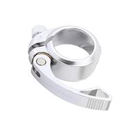 Milageto Abrazadera de de Sillín para Bicicleta de Liberación Rápida con Tornillo Interno Y Diseño Ergonómico Adecuada para Deporte Al Aire Li, Plata