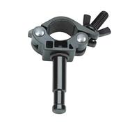 Milageto Abrazadera de Medio Acoplador, Abrazadera de Metal en Tubo Redondo para Luces Estroboscópicas, Anillo de Luces, Perno Macho, Semental Masculino