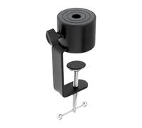 Milageto Abrazadera de sujeción para escritorio, soporte de lámpara ajustable, base en forma de C