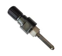 Milageto Adaptador de broca de núcleo, conector de conversión M22 a 1-1/4-7 con varilla de extensión, convertidor de accesorios para broca de núcleo de
