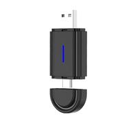Milageto Adaptador de Coche 2 en 1 sin Cables, USB Tipo C, conexión automática, Convierte Dispositivos con Cable en inalámbricos para mayoría de Coches y