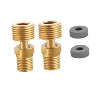 Milageto Adaptador de Grifo de Ducha de 2 Piezas, ángulo Ajustable de 360°, Montaje en Pared, Conector de latón, Accesorios para el hogar, Cubierta Gris