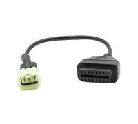 Milageto Adaptador de Motocicleta Cable 6 Pines Conector Diagnóstico Accesorio Conversión Instalación Sencilla Material PP Adecuado para Reparación