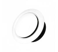Milageto Air Vent Giratorio para Ventilación Rejilla de Aire Componente Circular Diseño Suave Material sin Olor Químico Adecuado para Habitaciones y Oficinas Actuales 12cm, 125mm, Disco