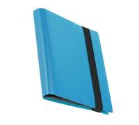 Milageto Álbum de Cartas Coleccionables Carpeta Archivador Funda con 4 Bolsillos por Página 20 Hojas para 160 Tarjetas Material PP Y Tela No Tejida Cierre Elás, Azul Claro
