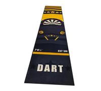 Milageto Alfombra para Dardos, tapete para Dardos, con líneas de, Accesorio Suave para Interiores y Exteriores, Protector de Piso Resistente y Resistente, Oro