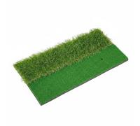 Milageto Alfombrilla de Práctica de Golf Alfombra de Entrenamiento Tapete de Golpeo Colchoneta de Swing con Zona Lisa y Césped Alto y Base Estable de EVA, 30 60CM
