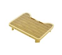 Milageto Alfombrilla para de Gatos, rampa para Caja de elevada, Resistente y de fácil Limpieza, Taburete con Pedales para Interiores, para Gatitos, Amarillo