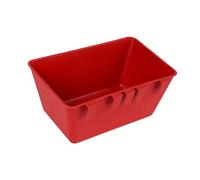 Milageto Alimentador de Cerca Colgante de Goose de Goose de Pavo de Agua, alimentador de Pollo con contenedor de alimentación de Aves de Corral con Clips, Rojo