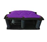 Milageto Almohada de para Entrenamiento Canino Almohadilla Cojín Mordedor Herramienta de Adiestramiento con Yute Acolchado y Espuma Resistente para Mejorar, Púrpura