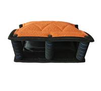 Milageto Almohada de para Entrenamiento Canino Almohadilla Cojín Mordedor Herramienta de Adiestramiento con Yute Acolchado y Espuma Resistente para Mejorar, Naranja