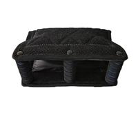 Milageto Almohada de para Entrenamiento Canino Almohadilla Cojín Mordedor Herramienta de Adiestramiento con Yute Acolchado y Espuma Resistente para Mejorar, Negro