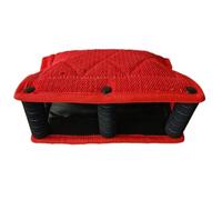 Milageto Almohada de para Entrenamiento Canino Almohadilla Cojín Mordedor Herramienta de Adiestramiento con Yute Acolchado y Espuma Resistente para Mejorar, Rojo
