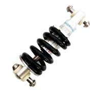 Milageto Amortiguador de Bicicleta Resorte Absorbedor Trasero Accesorio Metálico para Ciclismo Instalación Central en Cuadro Trasero Portátil Apto para Bicicle, Negro 150mm