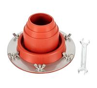 Milageto Anillo de protección ignífugo para Estufa de Carpa, Base Redonda Resistente a temperaturas, ventilación de Chimenea, tapajuntas para Chimenea de, Naranja