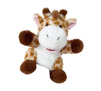 Milageto Animal Hand Puppet Títere de Peluche Móvil Figura de Animal Suave para Fomentar Habilidades Motoras y Comunicación Adecuado para Juegos, Jirafa
