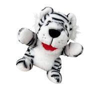 Milageto Animal Hand Puppet Títere de Peluche Móvil Figura de Animal Suave para Fomentar Habilidades Motoras y Comunicación Adecuado para Juegos, Tigre