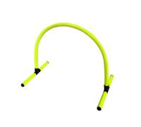Milageto Arco Fútbol con Bases Planas Autoportante Valla Fútbol Brillante Valla con Base para Entrenadores, Futbolistas, Verde Fluorescente, Modelo De Empalme Libre, Paquete Individual
