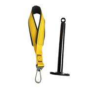 Milageto Arm Wrestling Strap Correa para Entrenamiento de Fuerza Ejercitador de Dedos Y Antebrazo Accesorio para Equipo de Gimnasio Dispositivo para Fortalecer, Amarillo