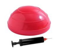Milageto Balón de Ejercicios de Media Pelota: práctico, Ligero y portátil, Antideslizante, con Bomba, para Entrenamiento de Fuerza en Interiores y, Rojo