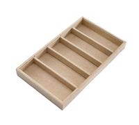 Milageto Bandeja para Gafas Estuche Organizador de Gafas Caja para Joyas Soporte de Exhibición Estructura Duradera Adecuada para en Tienda Uso Doméstico, Lino Caqui 5 Rejillas, unico