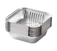 Milageto Bandeja para Hornear, Freidora de Aire, Caja de Lata, Recipientes de Hojalata, Bandeja de Papel de Aluminio para Hornear Magdalenas, 16CM