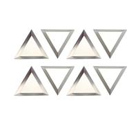 Milageto Bandejas de clasificación de cuentas, bandejas de aluminio para decoración de uñas, para proyectos de joyería artesanal y artesanal (8 piezas en forma