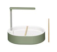 Milageto Bañera automática para pájaros, Ducha para Loros, fácil instalación, Multifuncional, con Bomba, bañera para Loros africanos medianos, Verde